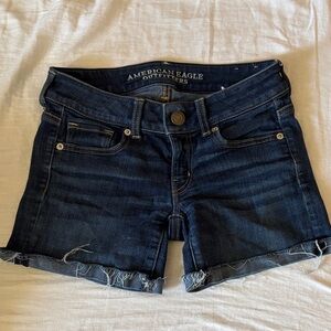 American Eagle Outfitters Dark Blue Jean Shorts